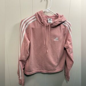 Adidas XS Women’s Light pink Hoodie Sweatshirt Pullover EUC